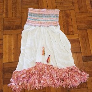 Calypso St. Barth white cotton gauze skirt/dress